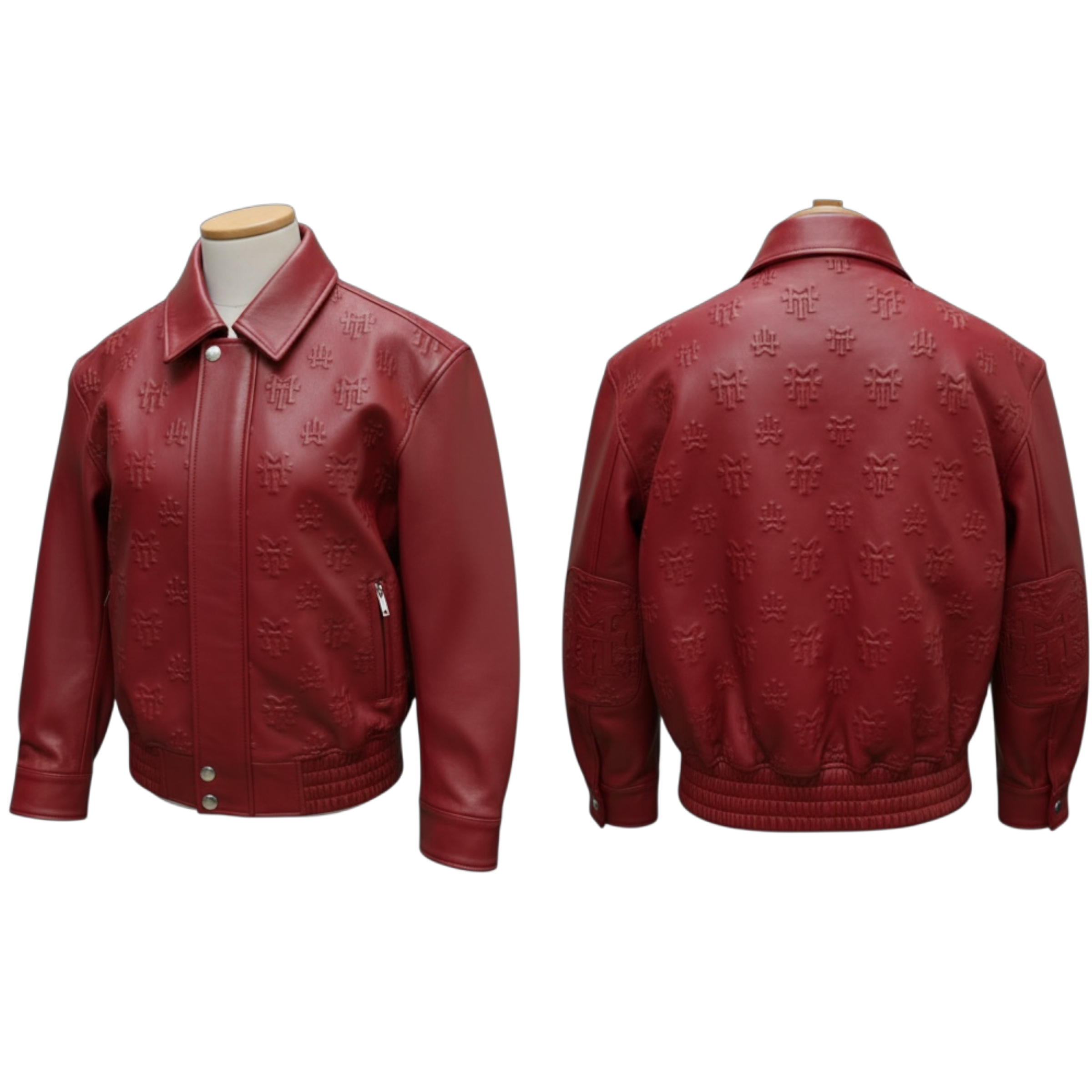 MT official monogram leather jacket