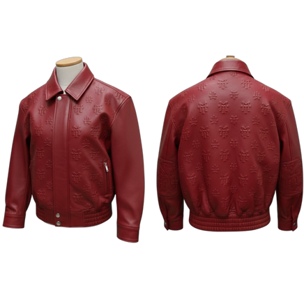 MT official monogram leather jacket