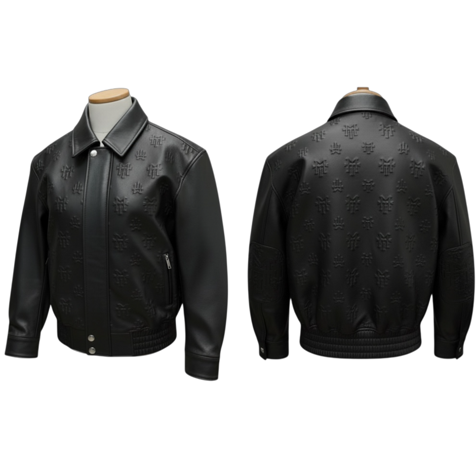 MT official monogram leather jacket