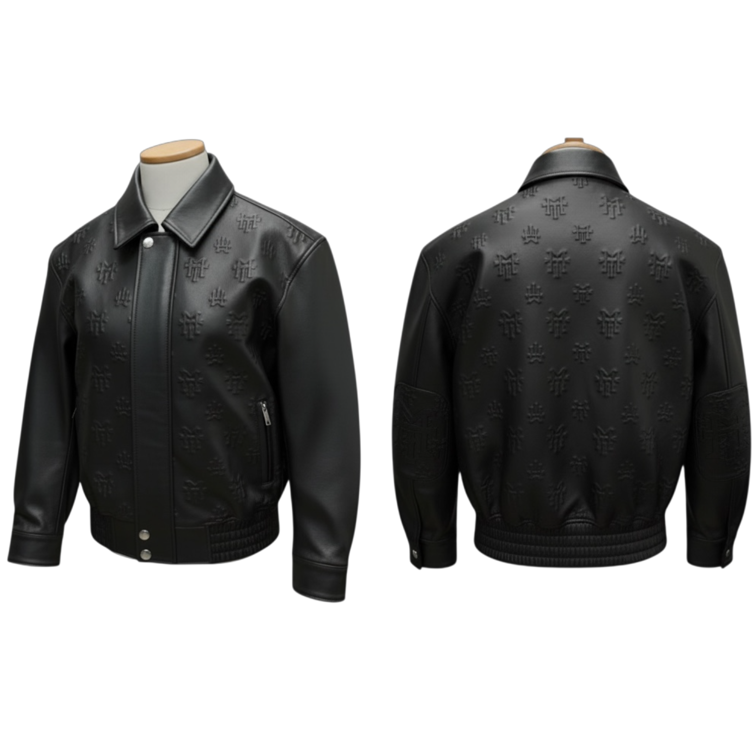 MT official monogram leather jacket