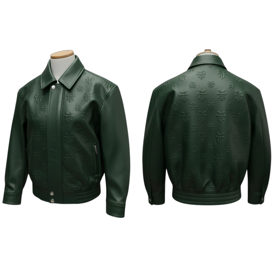 MT official monogram leather jacket