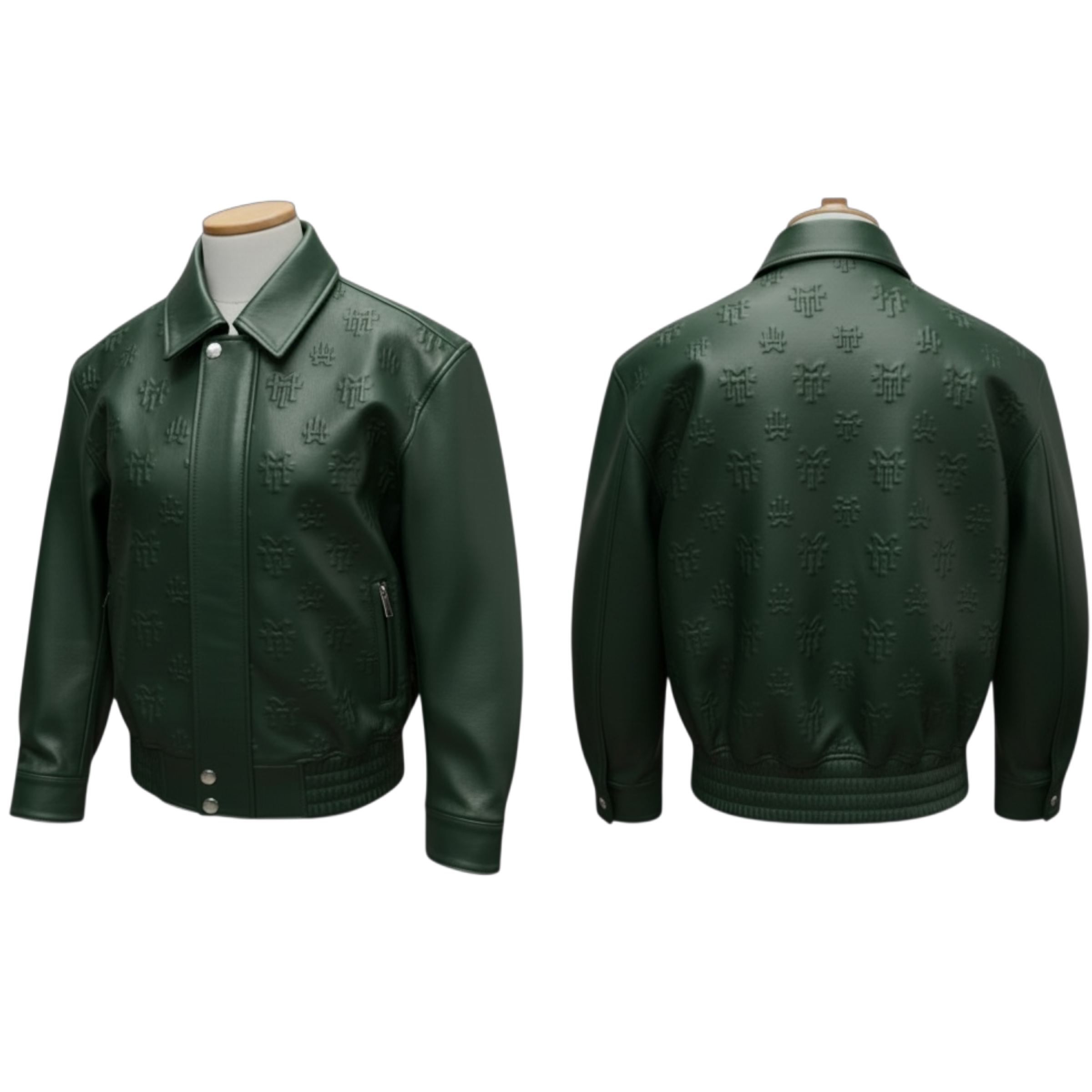 MT official monogram leather jacket