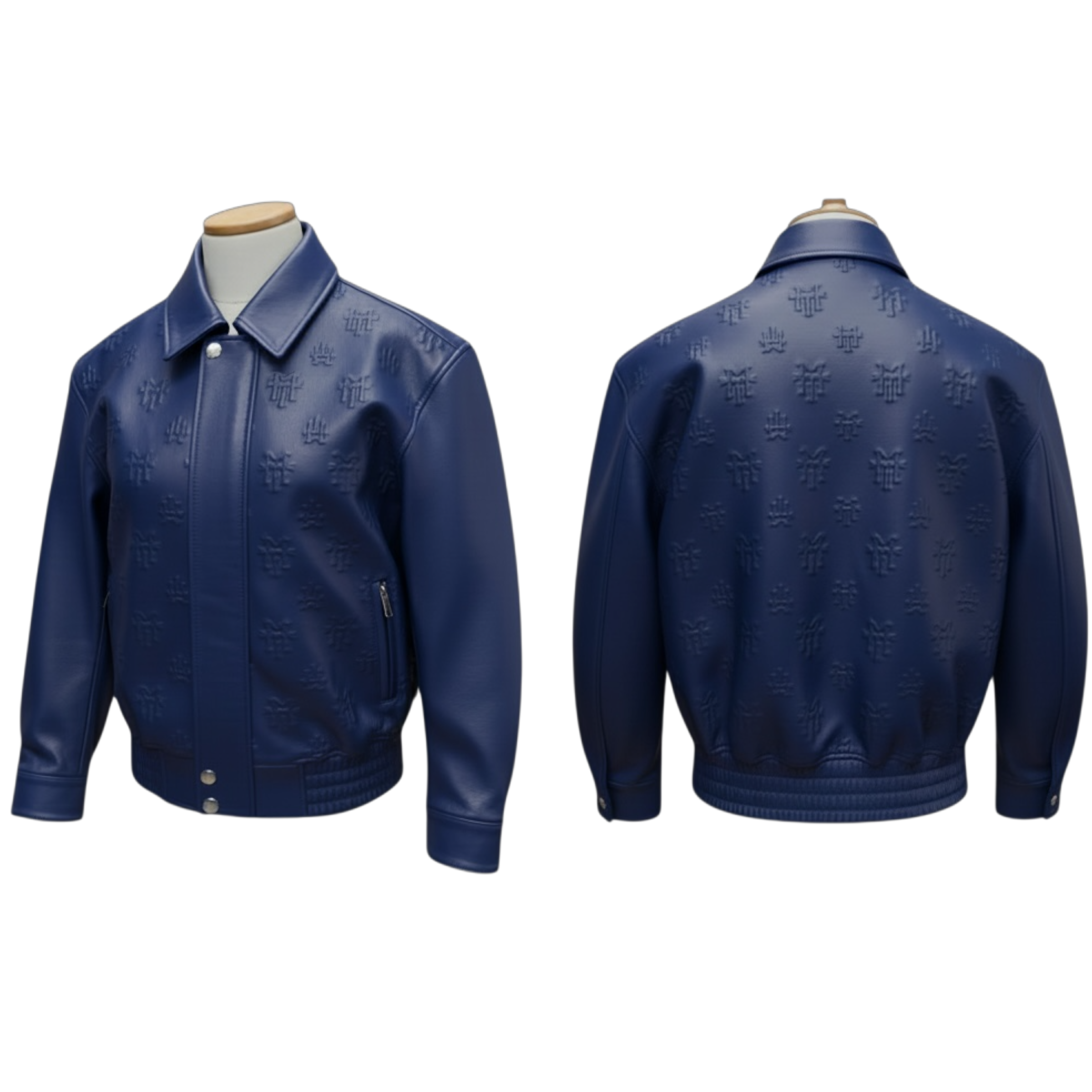 MT official monogram leather jacket