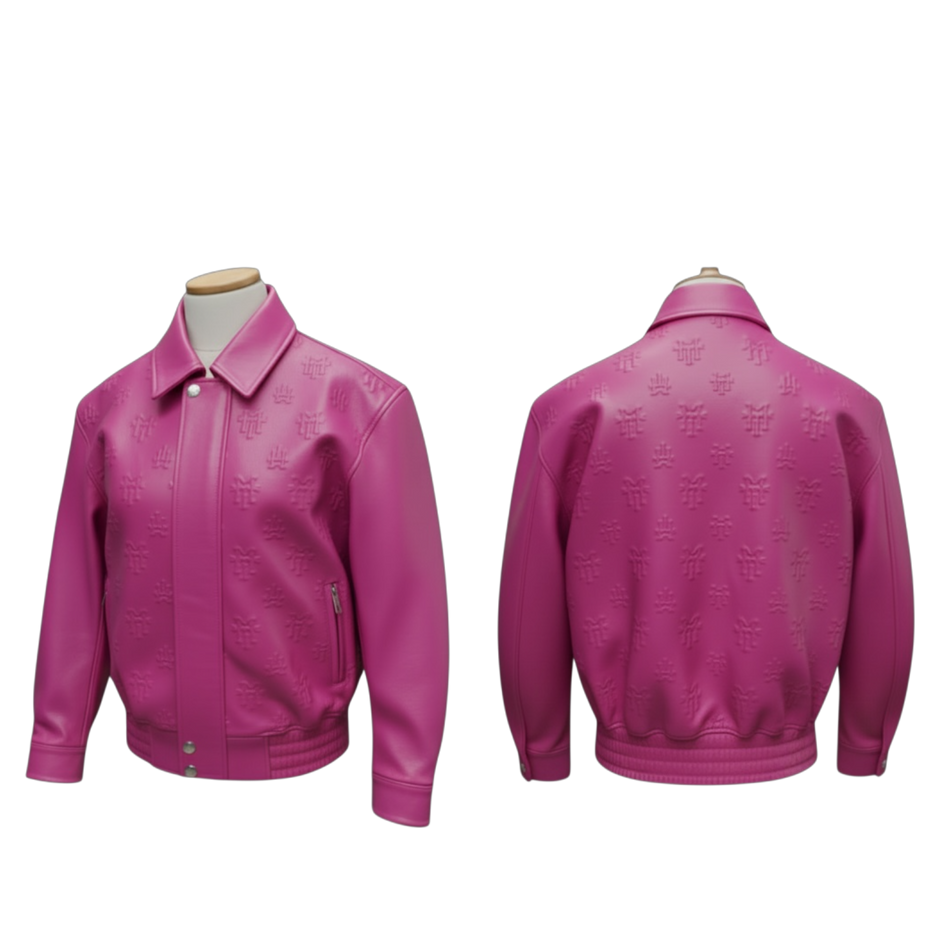 MT official monogram leather jacket