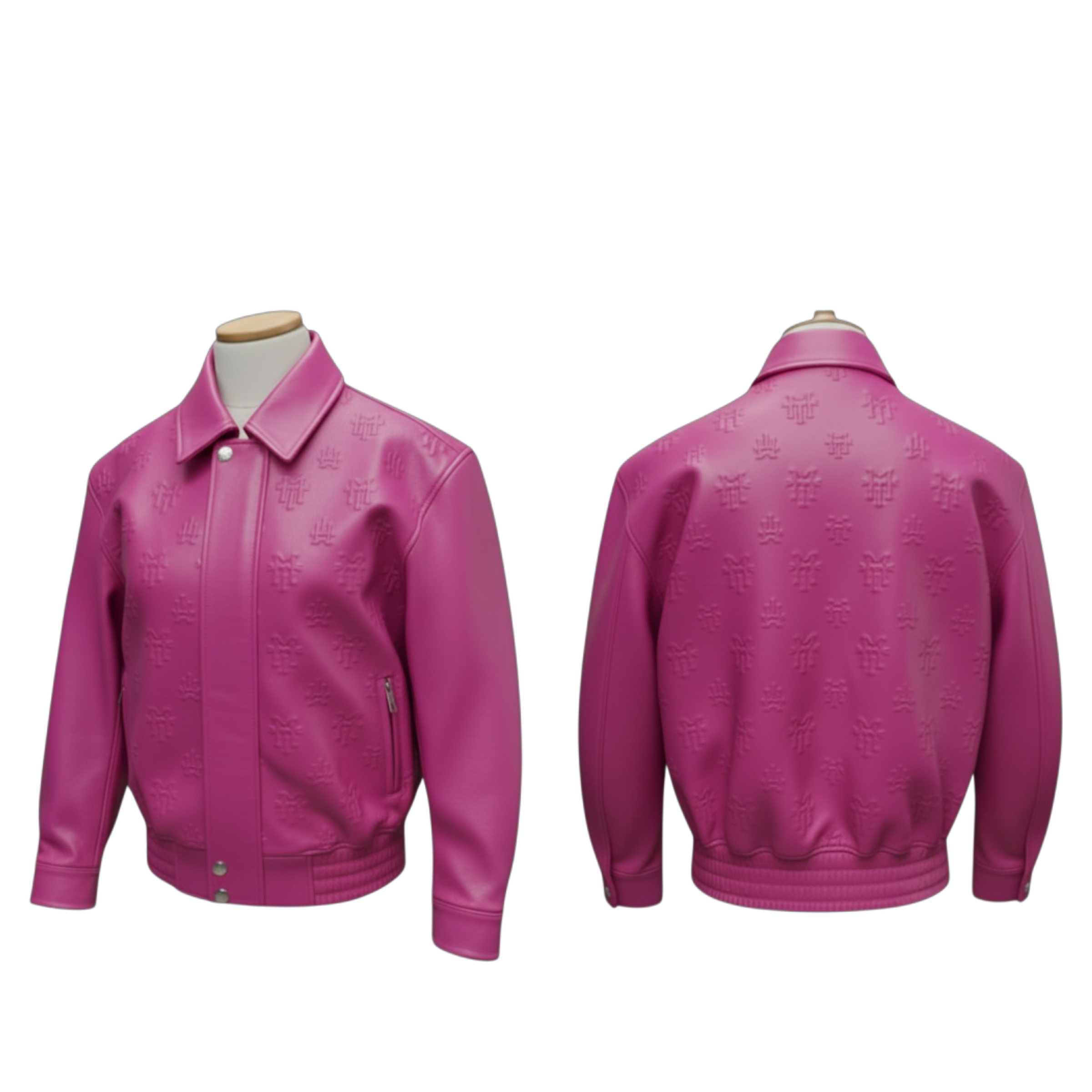 MT official monogram leather jacket