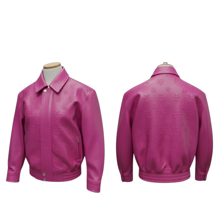 MT official monogram leather jacket