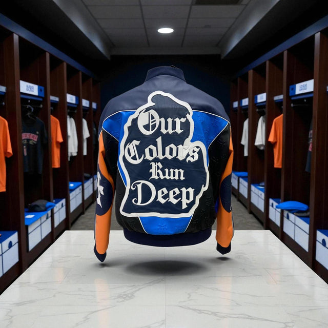 (Ty Mopkins x MT collab) Our Color run deep leather jacket