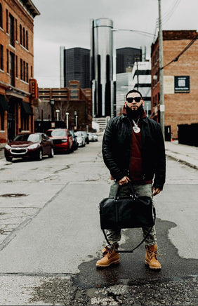 Mitten Ties official leather carry-on bag