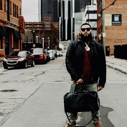 Mitten Ties official leather carry-on bag