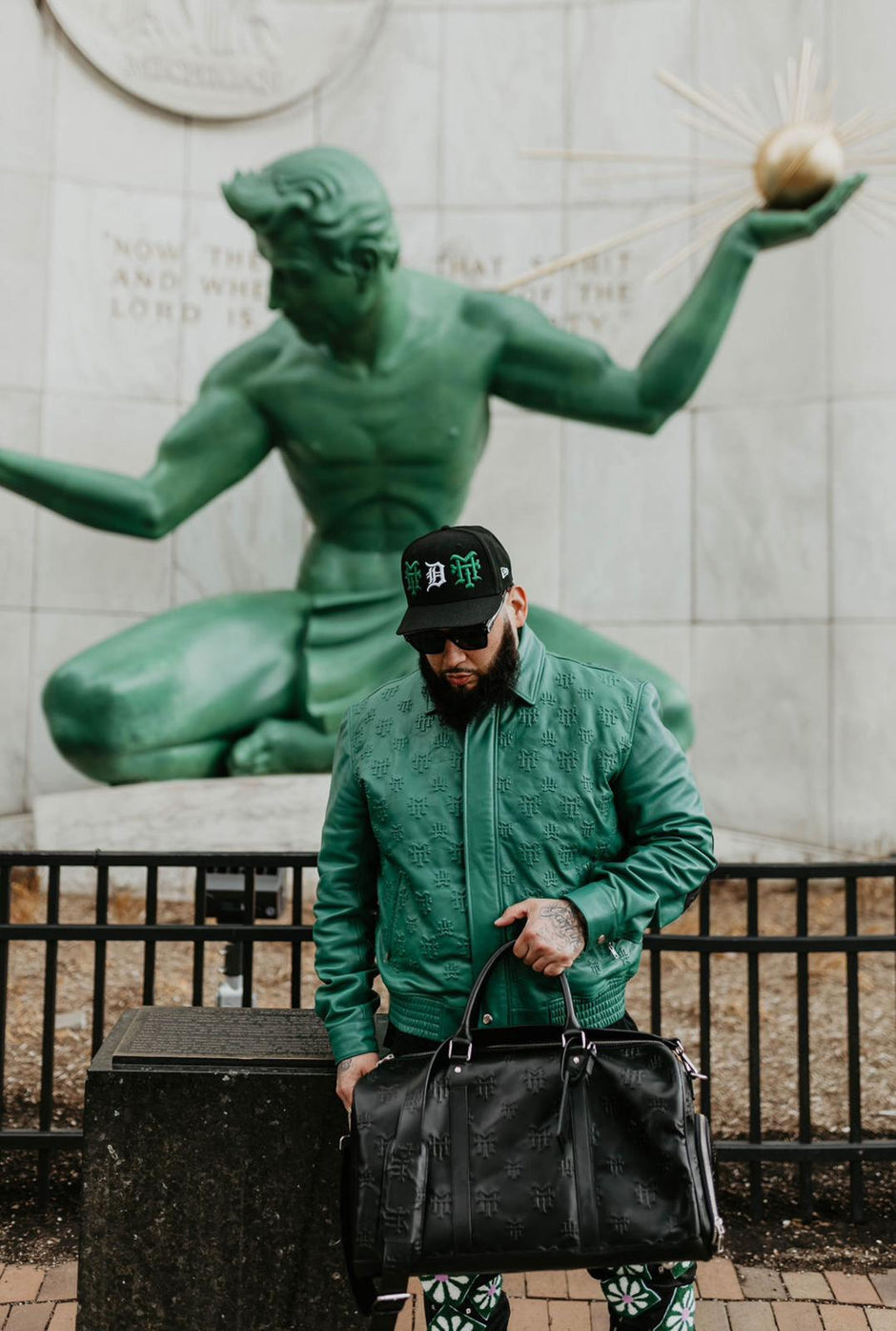 Mitten Ties official leather carry-on bag